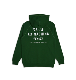 DEUS EX MACHINA VENICE ADDRESS HOODIE - HILLSIDE GREEN