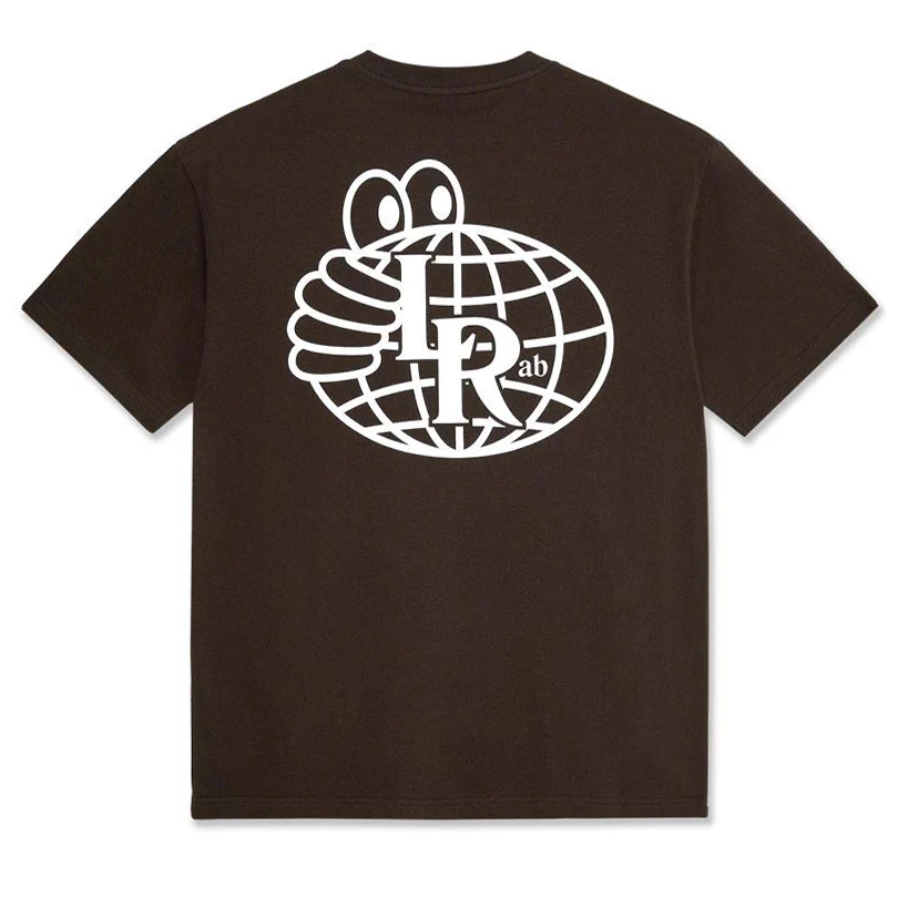 LAST RESORT AB ATLAS MONOGRAM TEE - DARK BROWN