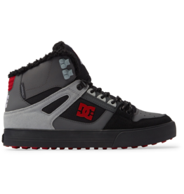 DC PURE HIGH-TOP WC WINTER - GREY/BLACK/RED (XSKR)