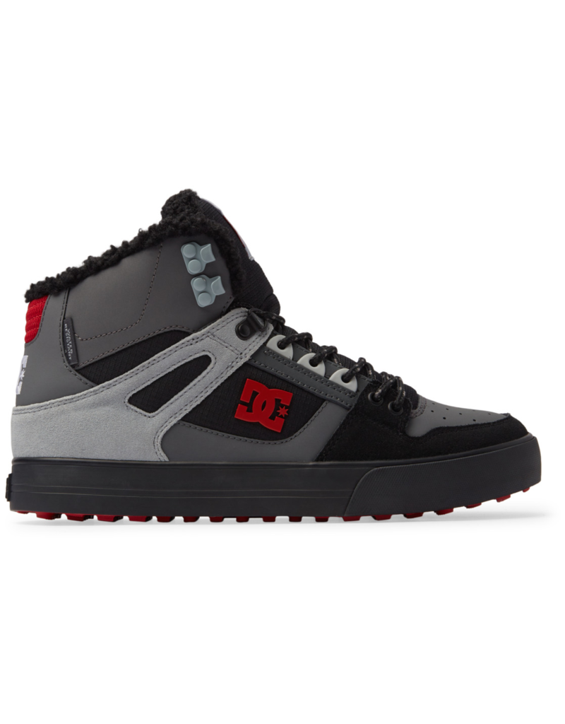DC PURE HIGH-TOP WC WINTER (GREY/BLACK/RED - XSKR)