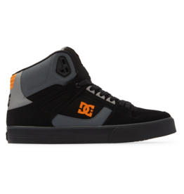 DC PURE HIGH-TOP WC - BLACK/ORANGE/GREY (XKNS)