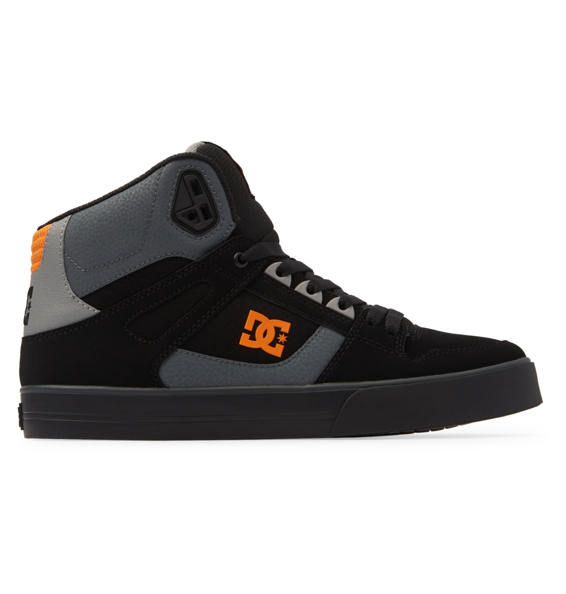 DC PURE HIGH-TOP WC - BLACK/ORANGE/GREY (XKNS)