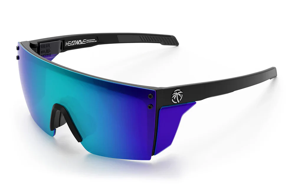 HEAT WAVE VISUAL PERFORMANCE LAZER FACE Z87+ (BLACK-GALAXY BLUE POLARIZED)