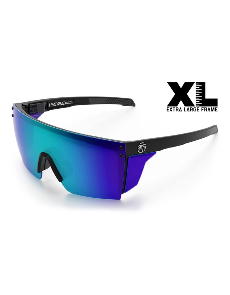 HEAT WAVE VISUAL PERFORMANCE XL LAZER FACE Z87+ | (BLACK-GALAXY BLUE POLARIZED)