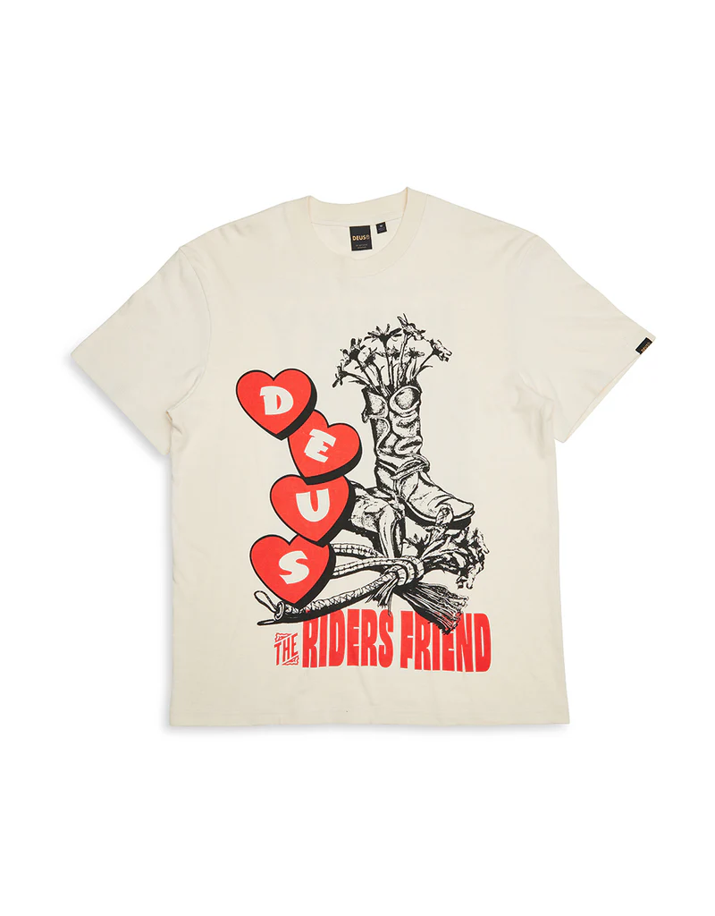 DEUS EX MACHINA HONKY TONKIN TEE (DIRTY WHITE)