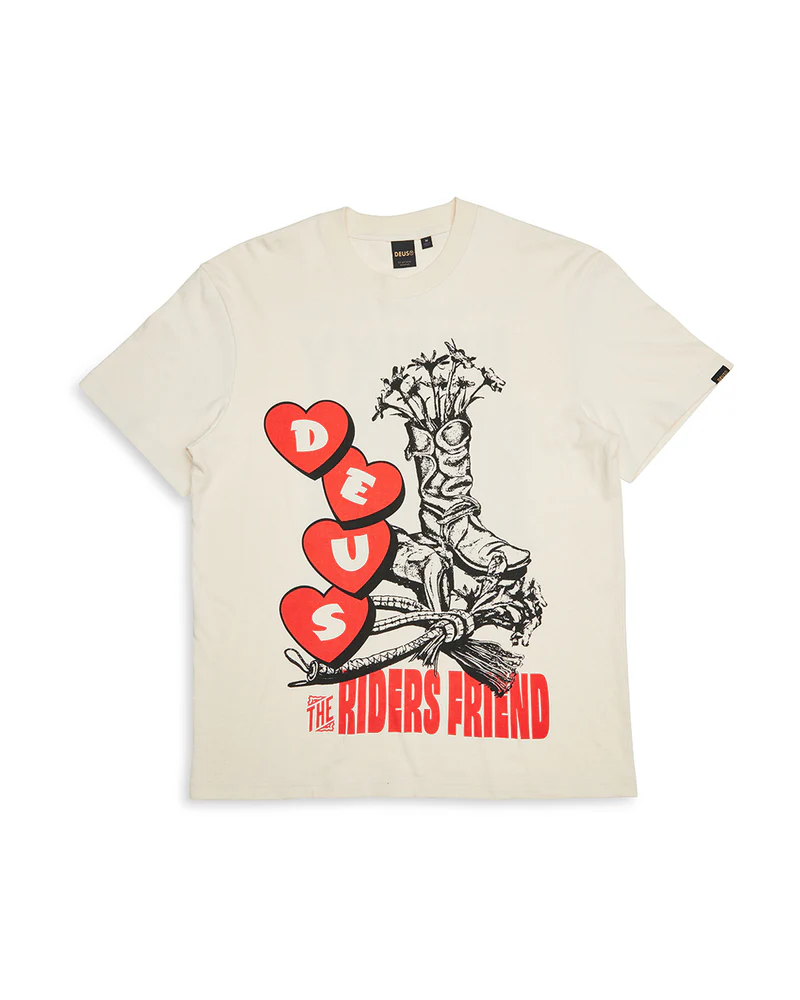 DEUS EX MACHINA HONKY TONKIN TEE - DIRTY WHITE