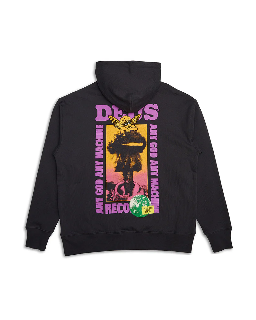 DEUS EX MACHINA ANGEL ENERGY HOODIE - ANTHRACITE