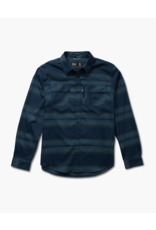 SALTY CREW FATHOM L/S TECH FLANNEL (DARK SLATE)