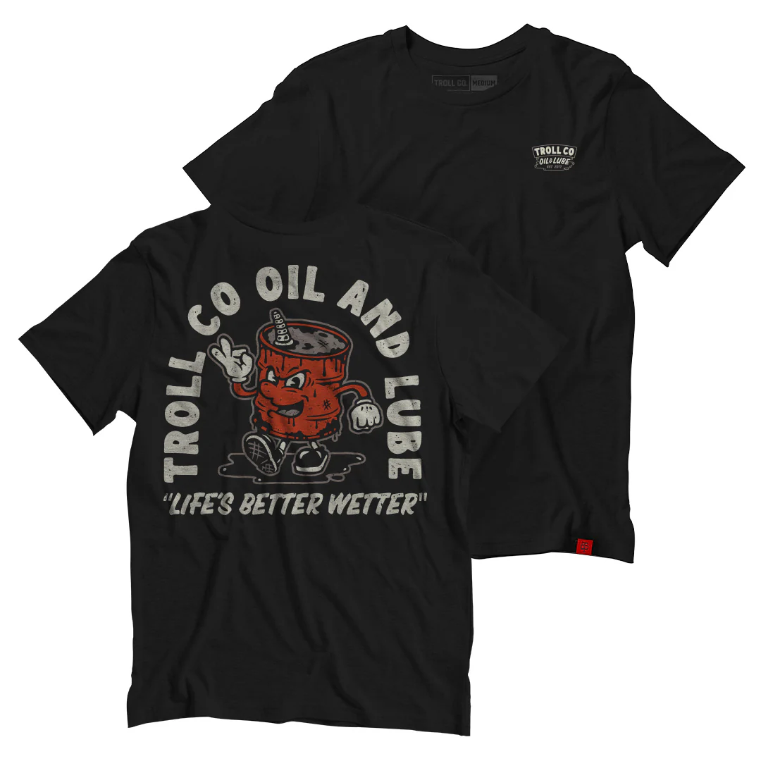 TROLL CO. BETTER WETTER TEE - BLACK