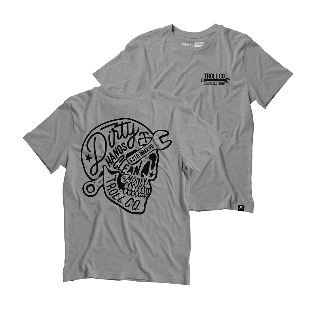 TROLL CO. MOLTEN TEE - HEATHER GREY