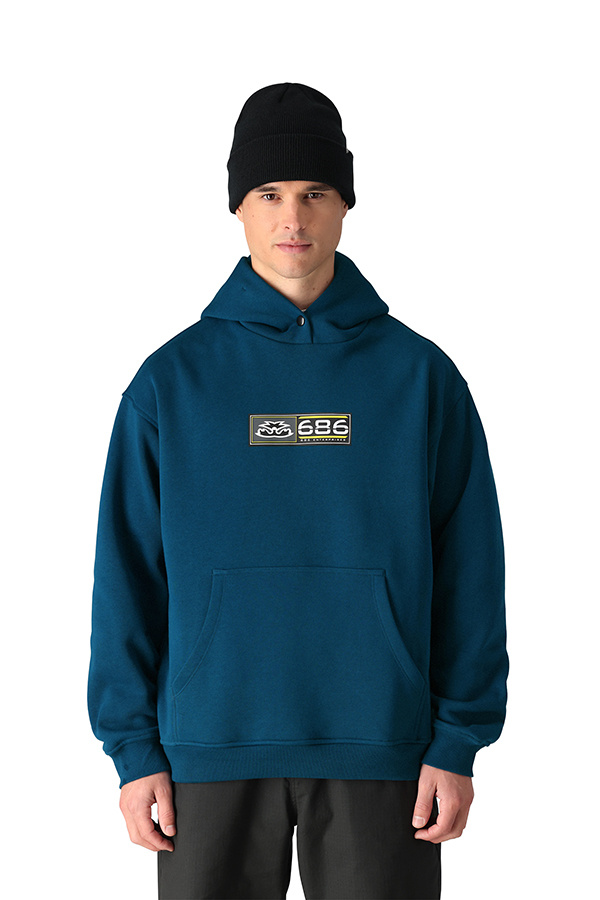 686 VINTAGE PREMIUM HEAVYWEIGHT P/O HOODY - MOROCCAN BLUE
