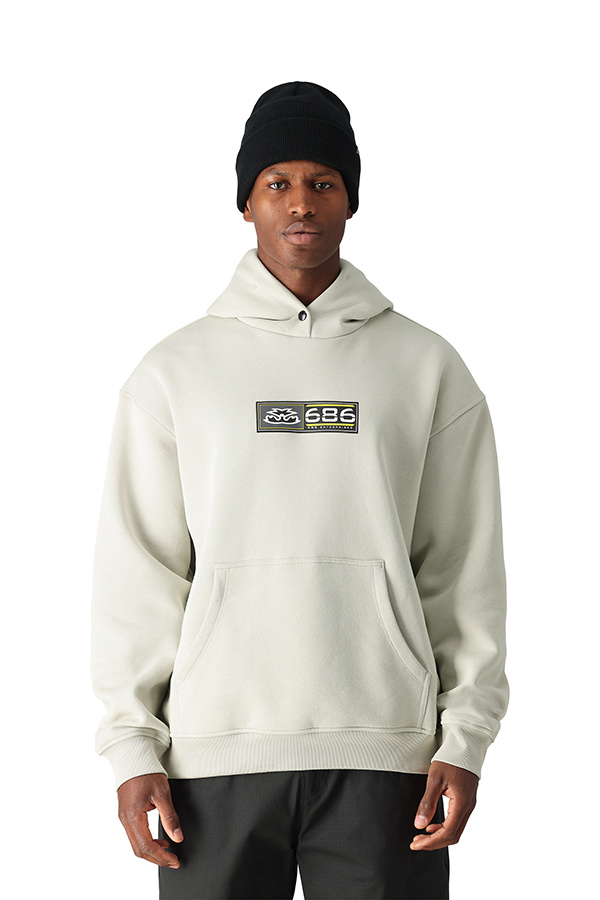 686 VINTAGE PREMIUM HEAVYWEIGHT P/O HOODY - LIMESTONE