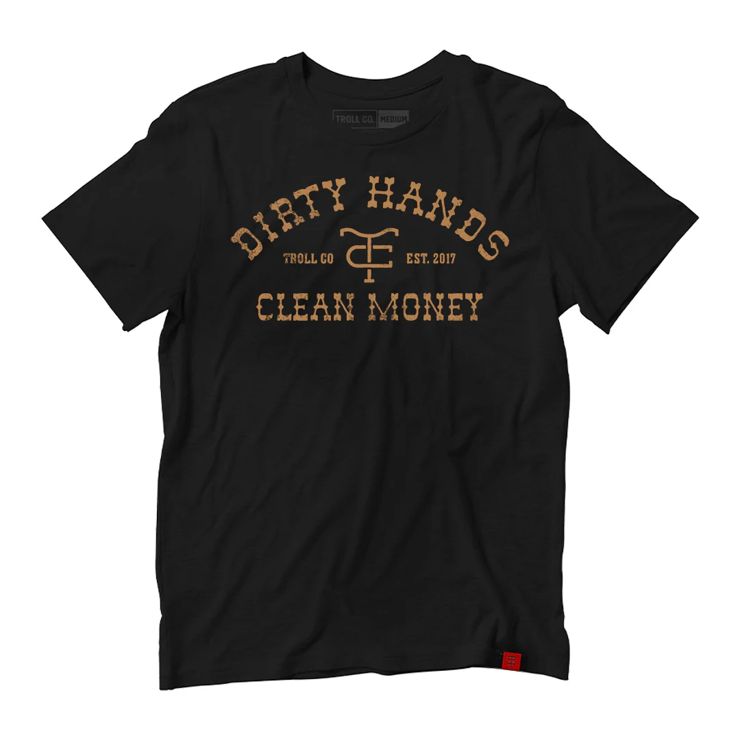 TROLL CO. DHCM FRONTIER TEE - BLACK