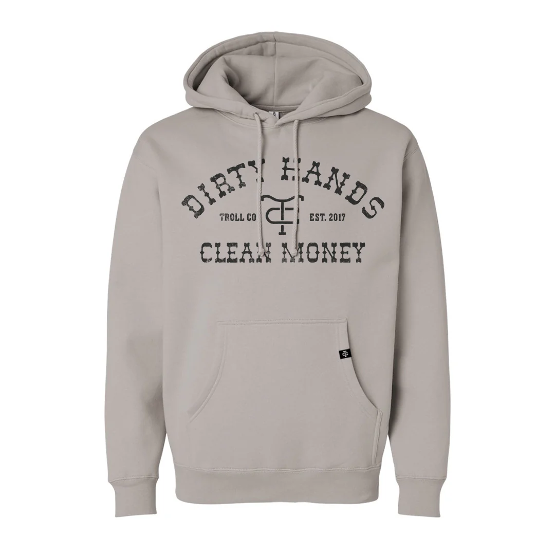 TROLL CO. DHCM FRONTIER HOODIE - CEMENT