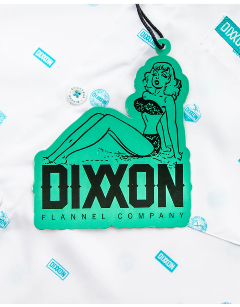 DIXXON MENS EXECUTIVE PARTY SHIRT (WHITE/TIFFANY)