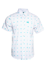 DIXXON MENS EXECUTIVE PARTY SHIRT (WHITE/TIFFANY)