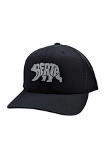 WARLOCK LID CO BERTA GRIZZLY MESHBACK (BLACK)