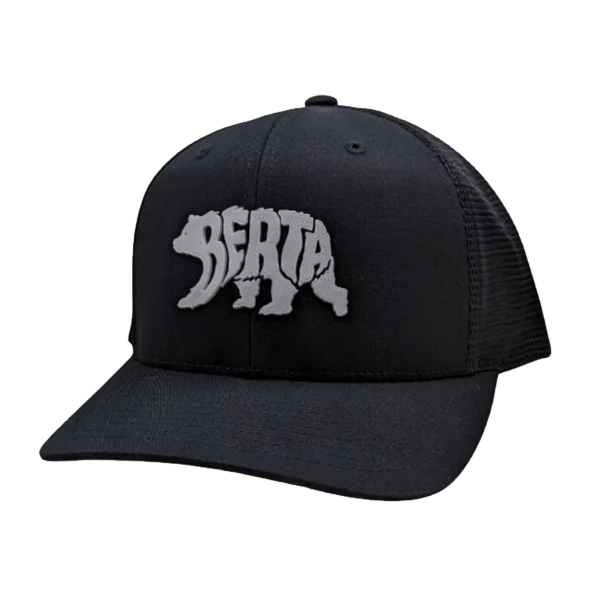 WARLOCK LID CO BERTA GRIZZLY MESHBACK - BLACK