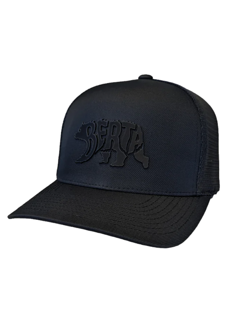 WARLOCK LID CO BERTA GRIZZLY MESHBACK (BLACKOUT)