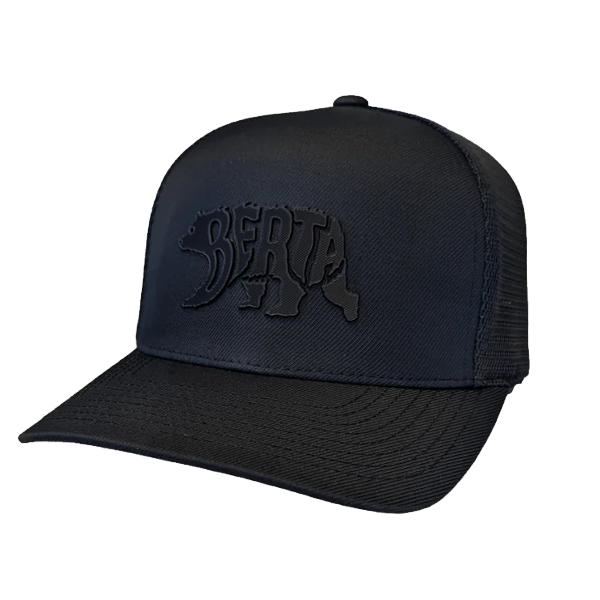 WARLOCK LID CO BERTA GRIZZLY MESHBACK - BLACKOUT