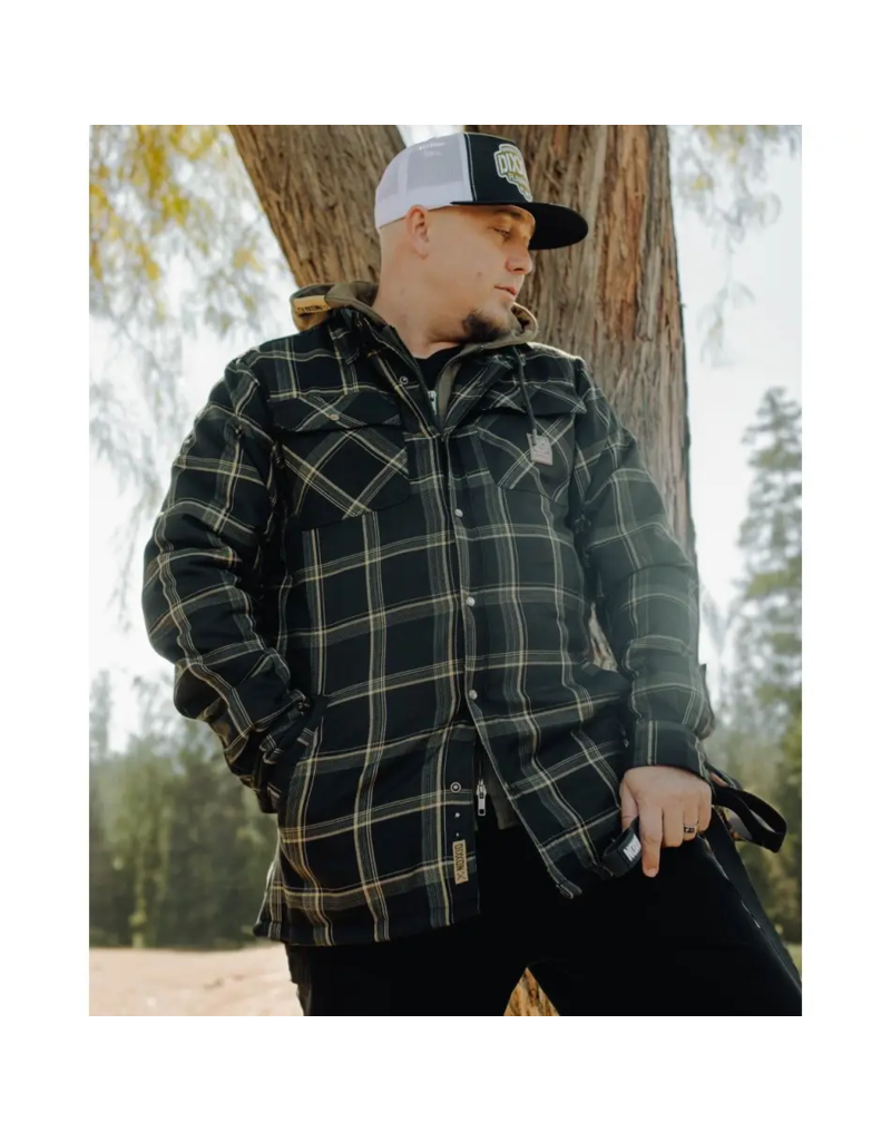 DIXXON MENS EDC HOODED FLANNEL JACKET (ASSORTED)