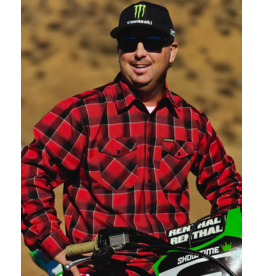 DIXXON MENS JEREMY MCGRATH HONDA FLANNEL - ASSORTED