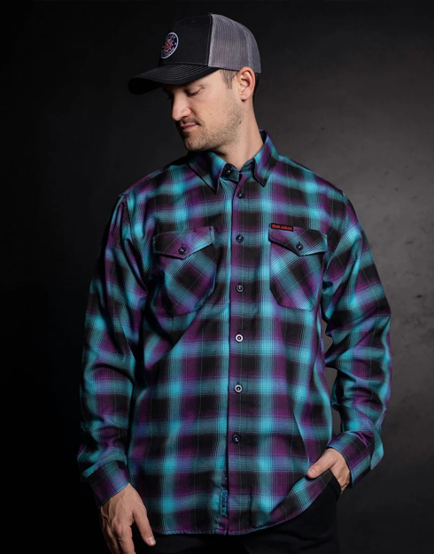DIXXON MENS BLACK SABBATH PARANOID FLANNEL - ASSORTED