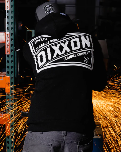 DIXXON MENS CLASSIC BILLBOARD FR HOODIE - BLACK