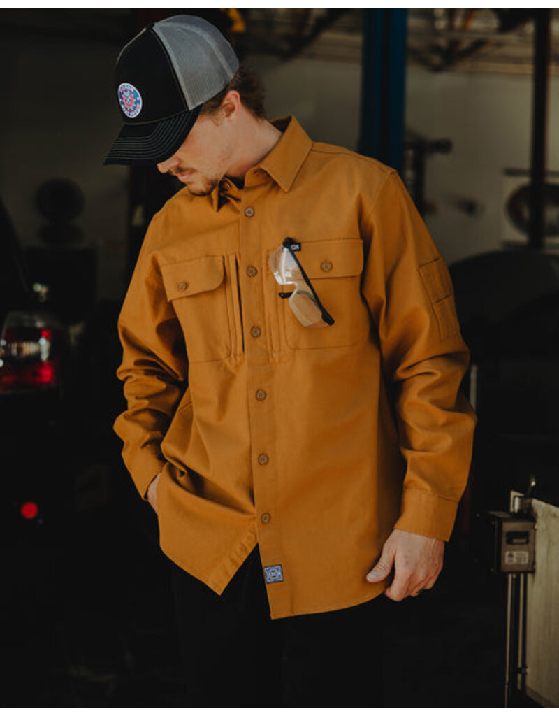 DIXXON MENS WORKSHIRT TAN (ASSORTED)