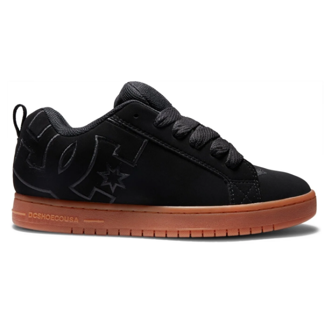 DC COURT GRAFFIK - BLACK/GUM