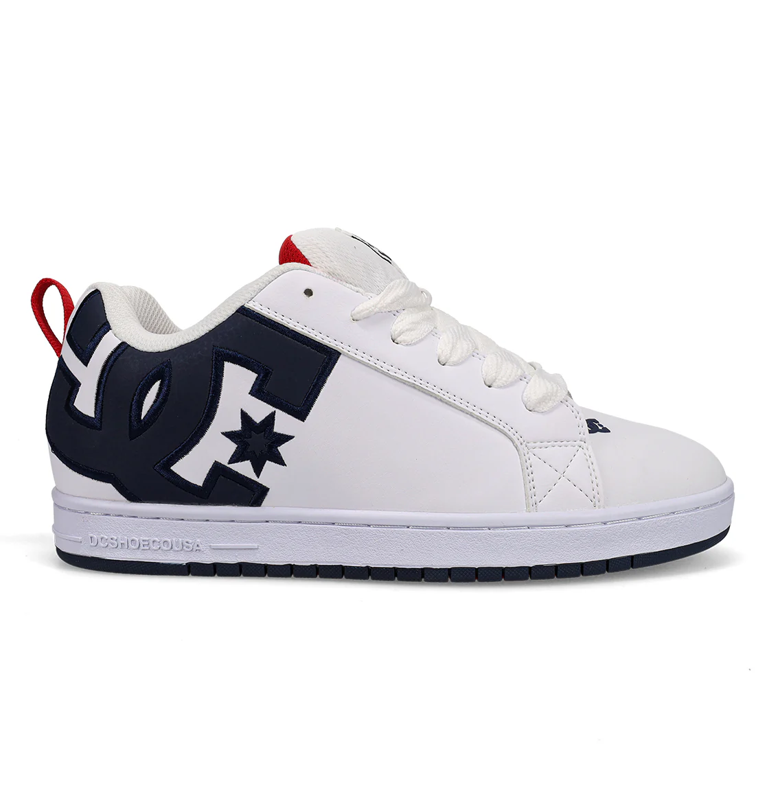DC COURT GRAFFIK - WHITE/NAVY/RED