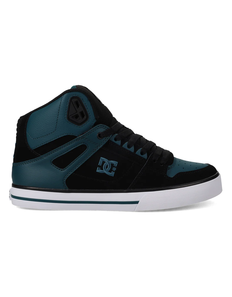 DC MENS PURE HIGH-TOP WC (DARK TEAL/BLACK)