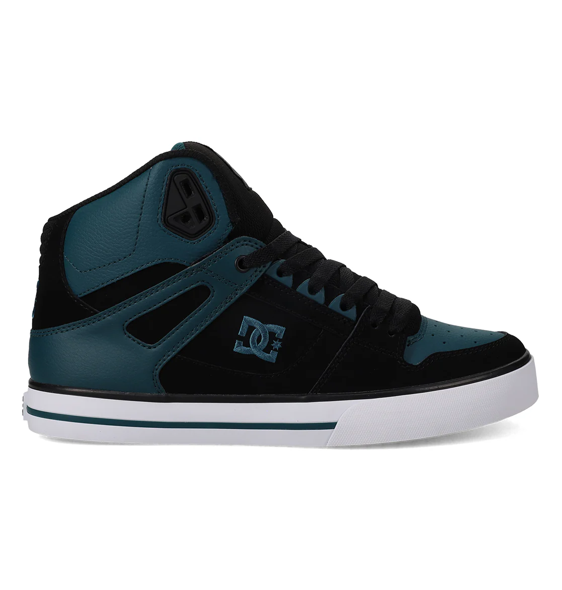 DC MENS PURE HIGH-TOP WC - DARK TEAL/BLACK