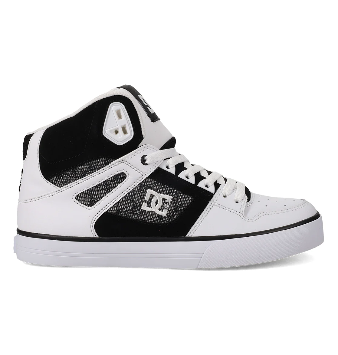 DC MENS PURE HIGH-TOP WC - BLACK/WHITE/CARBON