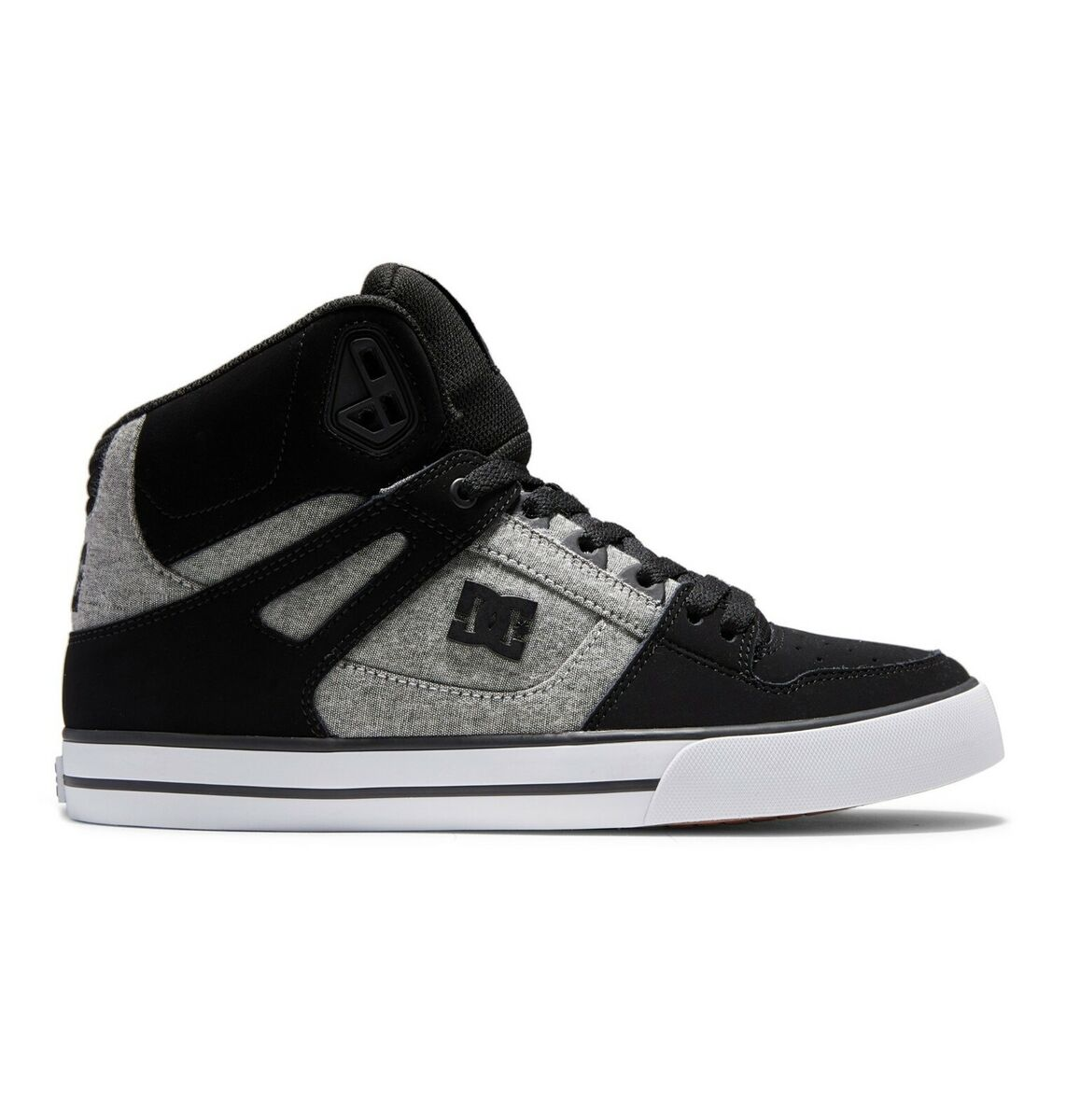 DC MENS PURE HIGH-TOP WC - BLACK/BATTLESHIP/ARMOR