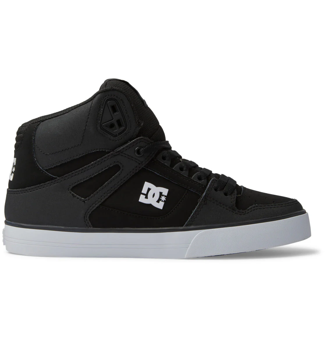 DC MENS PURE HIGH-TOP WC - BLACK/BLACK/WHITE
