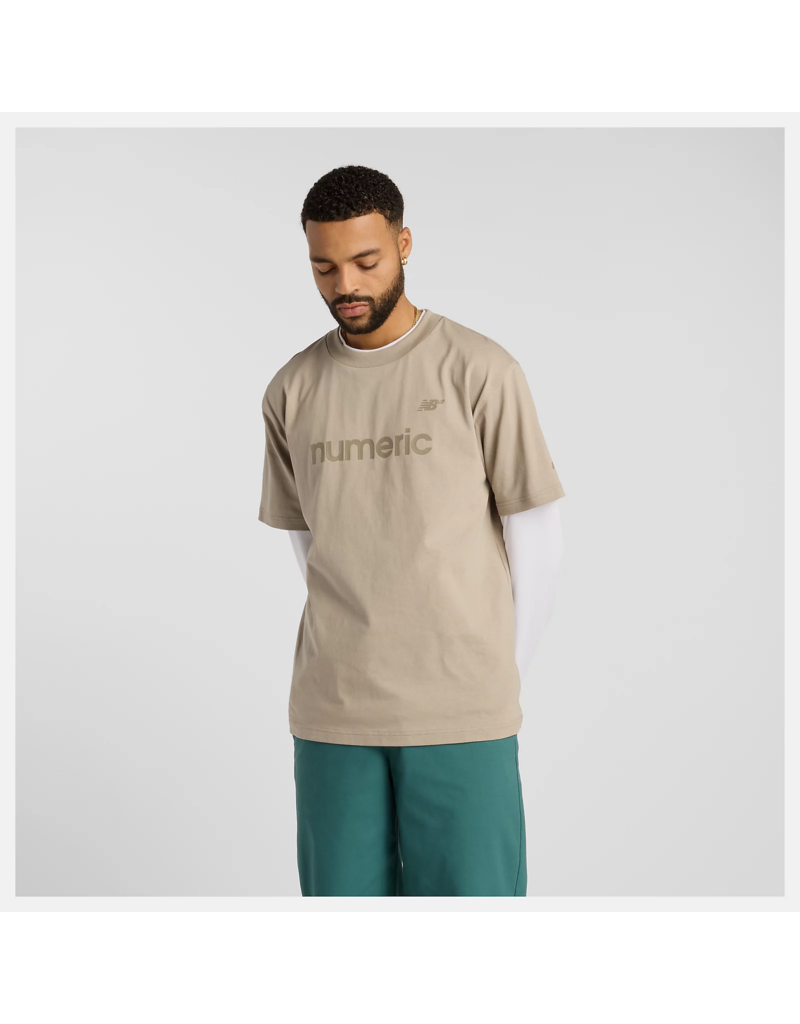 NEW BALANCE NUMERIC COTTON T-SHIRT (TAN)