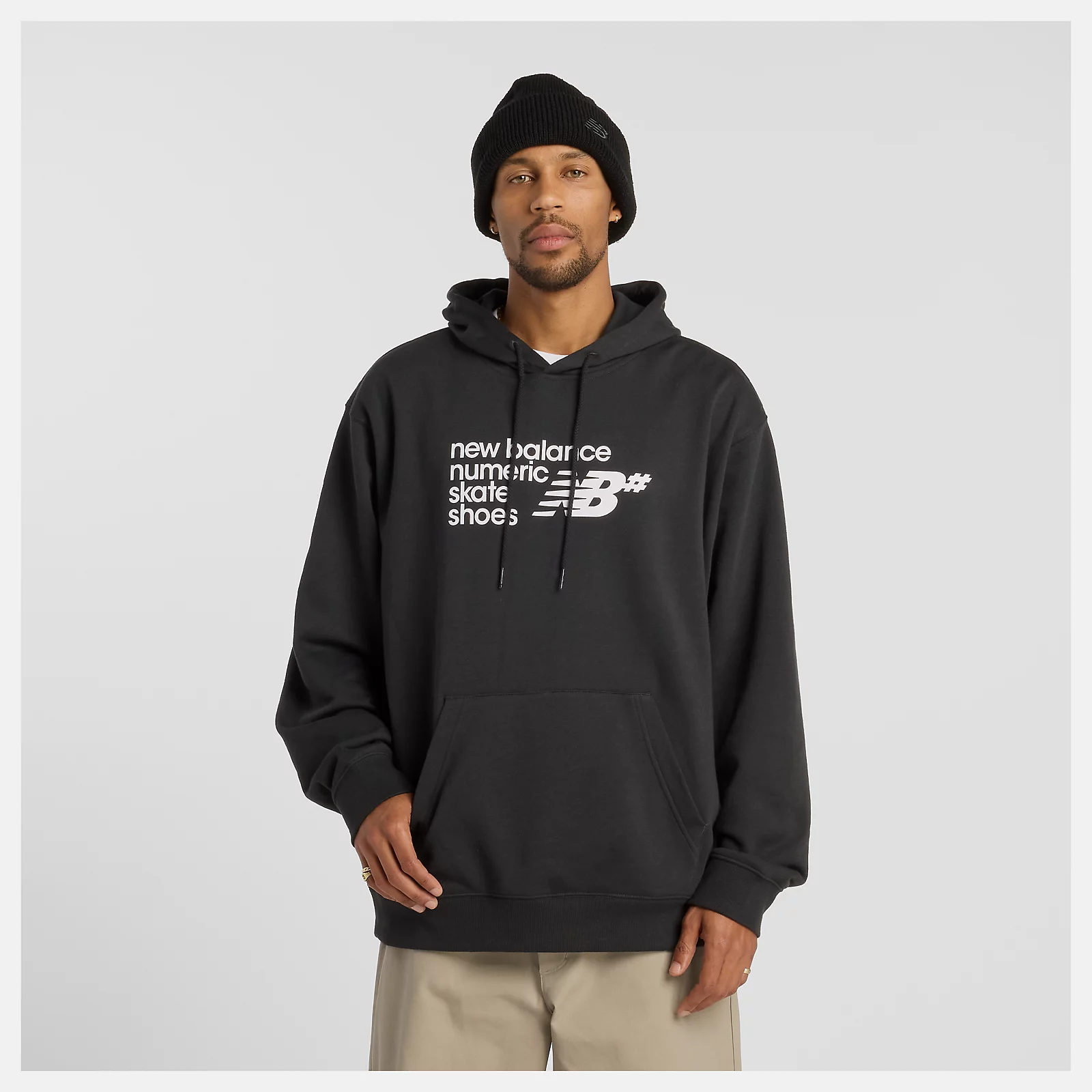 NEW BALANCE NUMERIC FRENCH TERRY HOODIE - BLACK