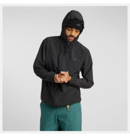 NEW BALANCE NUMERIC WOVEN FULL-ZIP JACKET - BLACK