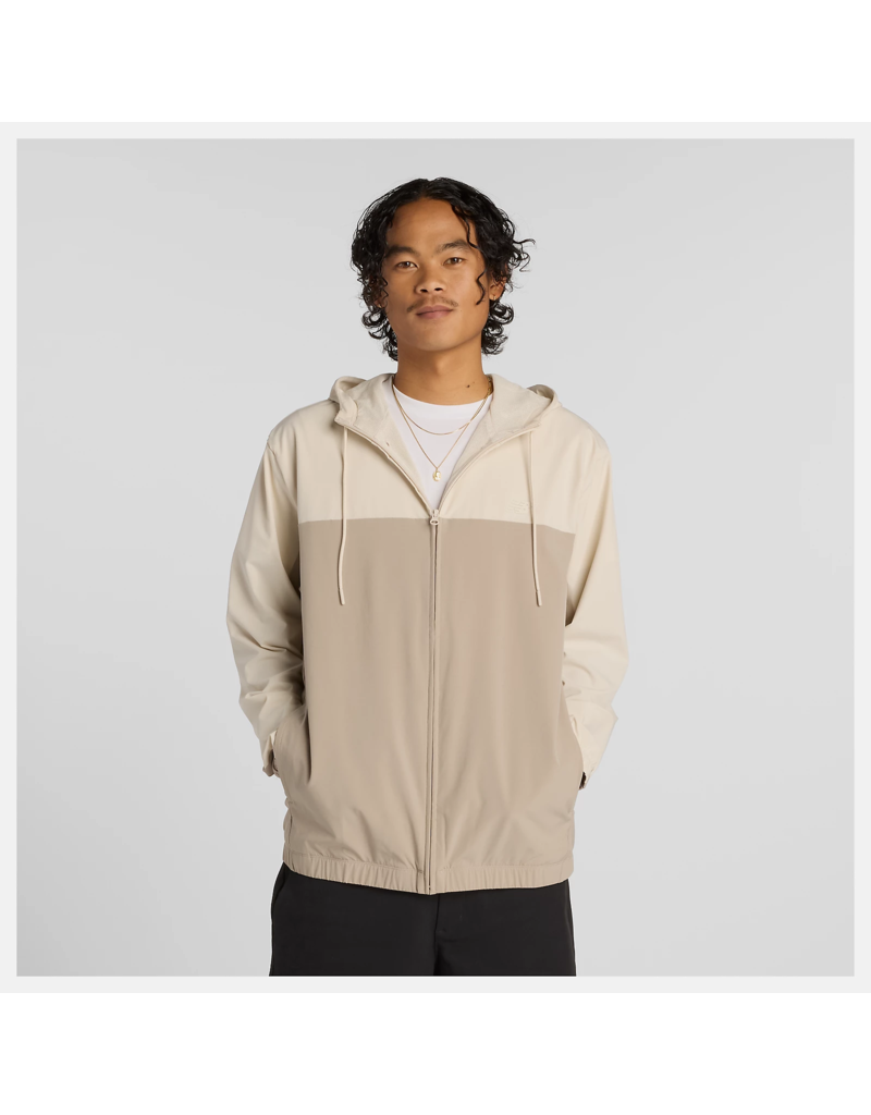 NEW BALANCE NUMERIC WOVEN FULL-ZIP JACKET (ARID STONE)