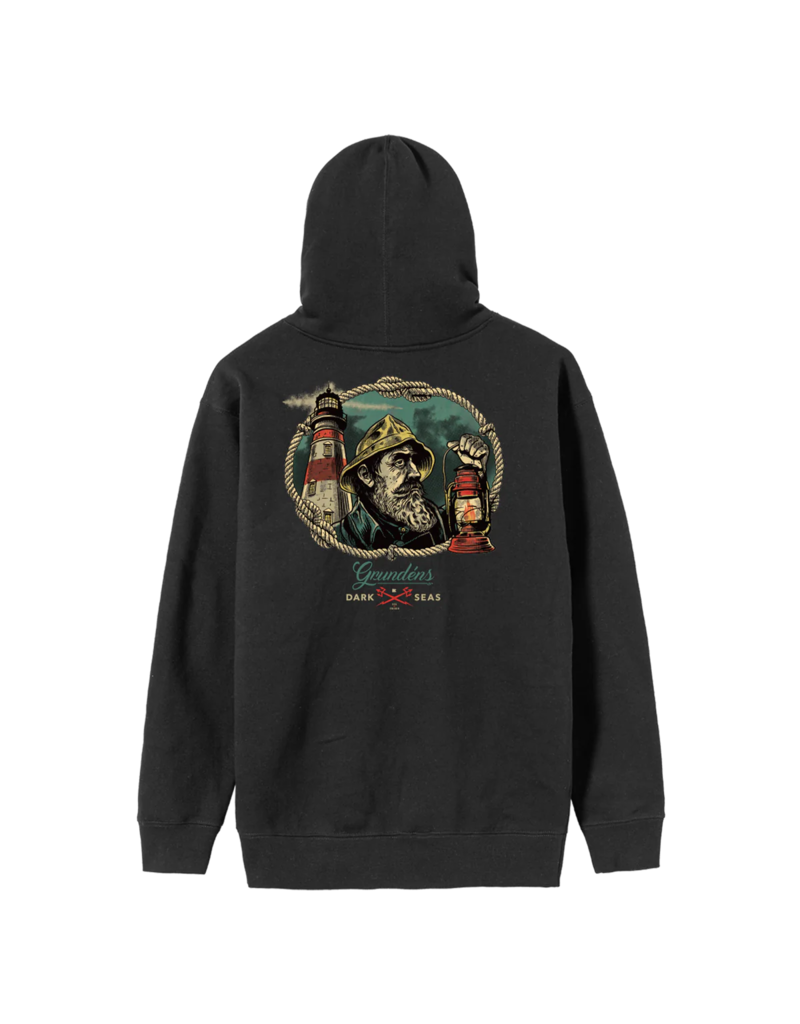 DARK SEAS WATCHMAN PULLOVER FLEECE (BLACK)