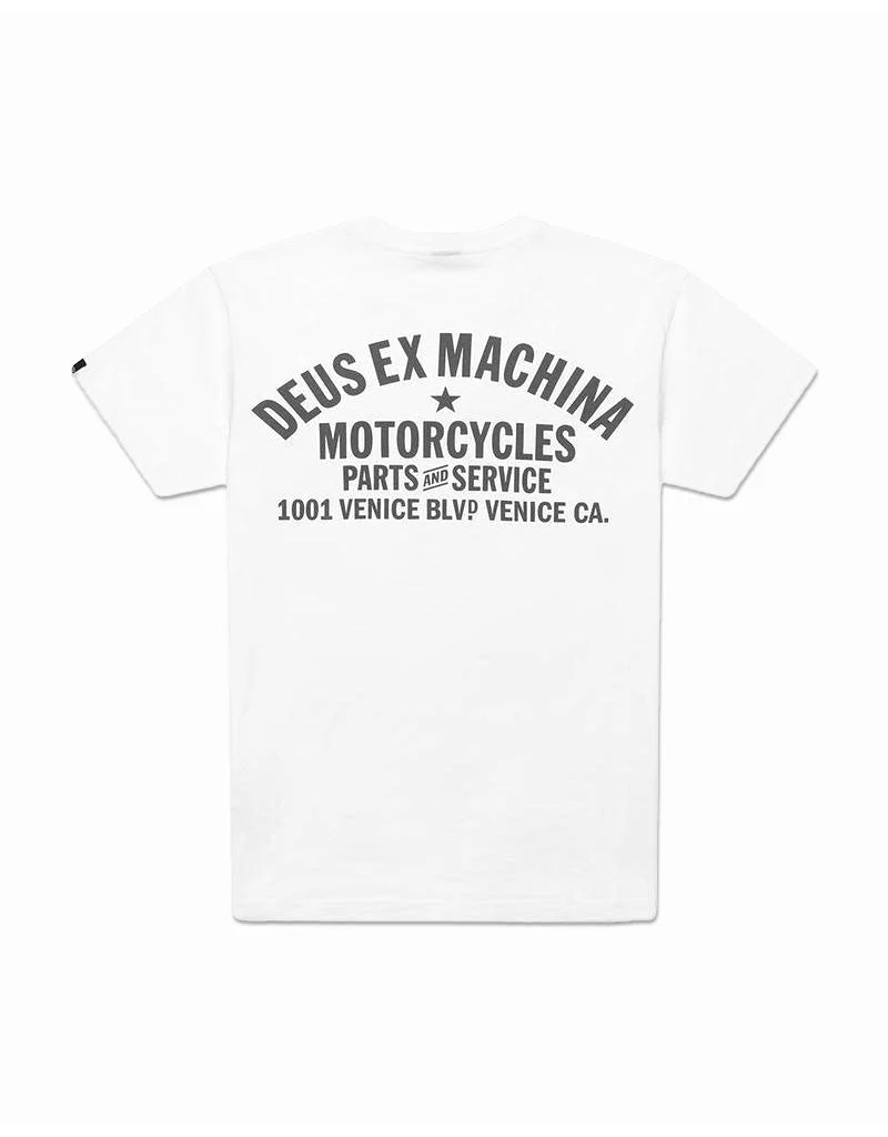 DEUS EX MACHINA VENICE ADDRESS TEE (WHITE)