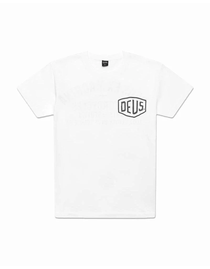 DEUS EX MACHINA VENICE ADDRESS TEE (WHITE)