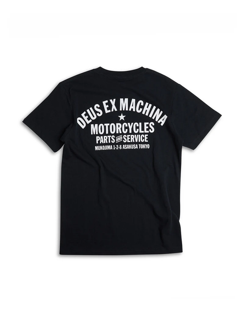 DEUS EX MACHINA TOKYO ADDRESS TEE (BLACK)