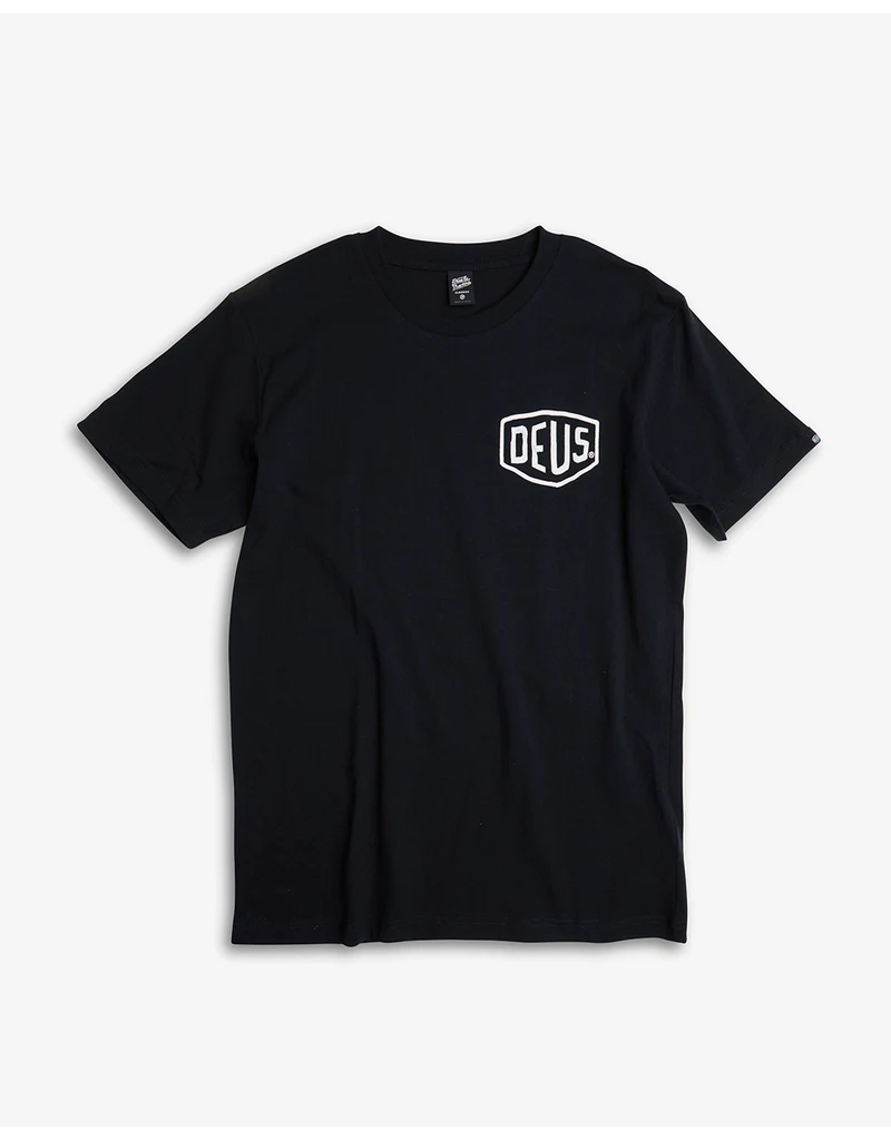DEUS EX MACHINA CAMPERDOWN ADDRESS TEE (BLACK)