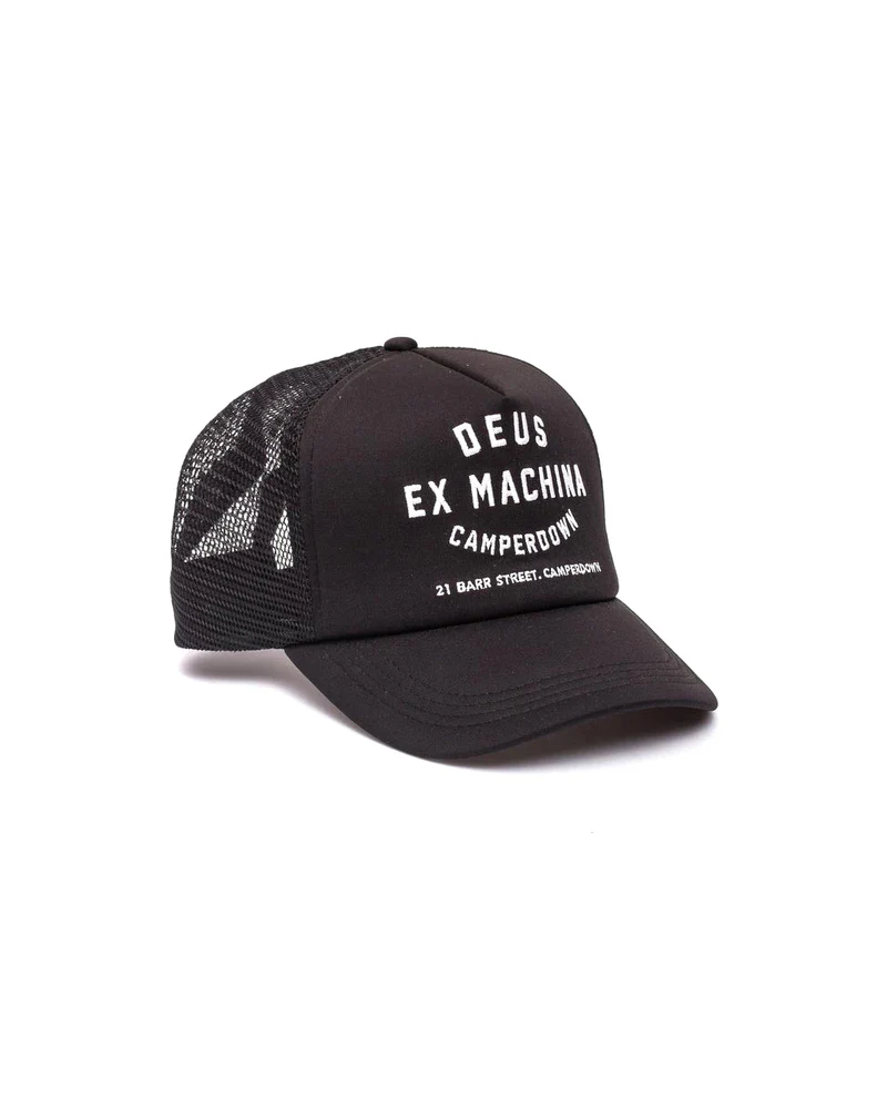 DEUS EX MACHINA CAMPERDOWN ADDRESS TRUCKER - BLACK