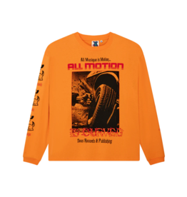 DEUS EX MACHINA DANCING GHOST LONGSLEEVE TEE - PERSIMMON ORANGE
