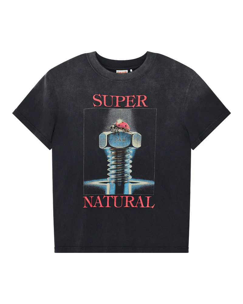 DEUS EX MACHINA DIVINE CONNECTION TEE - ANTHRACITE