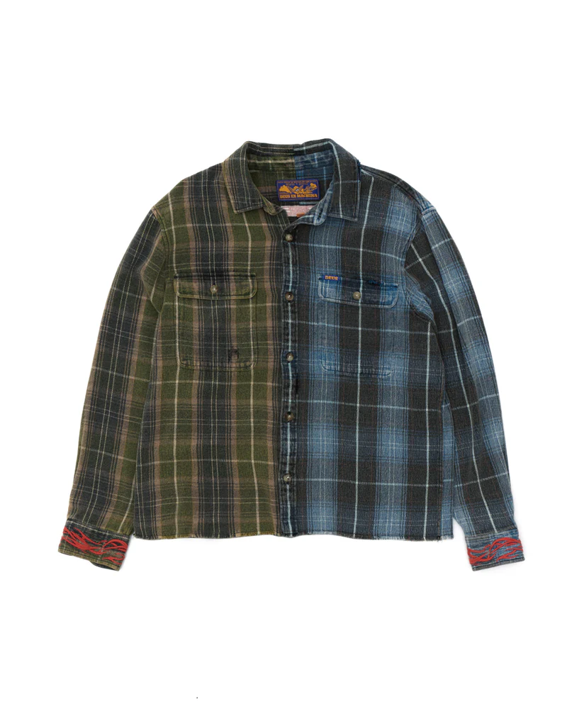DEUS EX MACHINA GENESIS EMBRO FLANNEL (BLUE CHECK)