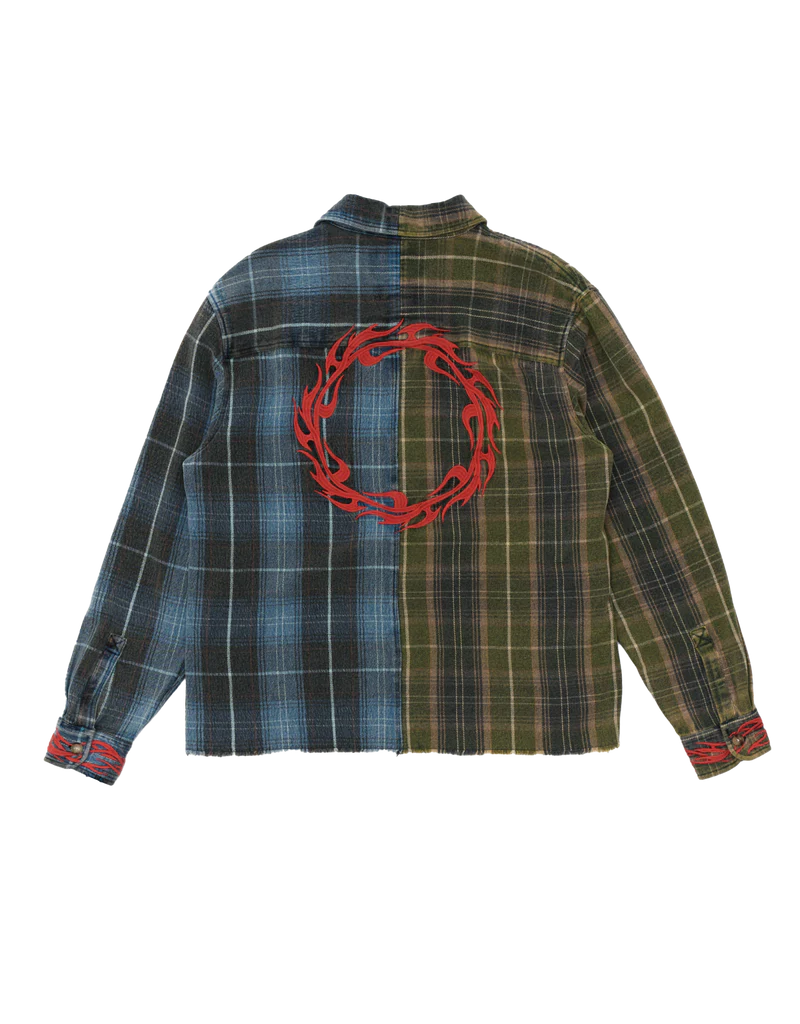 DEUS EX MACHINA GENESIS EMBRO FLANNEL (BLUE CHECK)